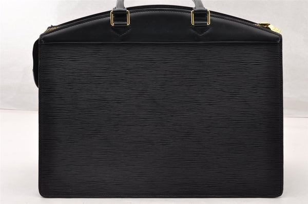 Authentic Louis Vuitton Epi Riviera Hand Bag Black M48182 LV 9033I