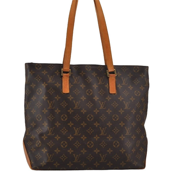 Authentic Louis Vuitton Monogram Cabas Mezzo Shoulder Tote Bag M51151 Junk 9034J
