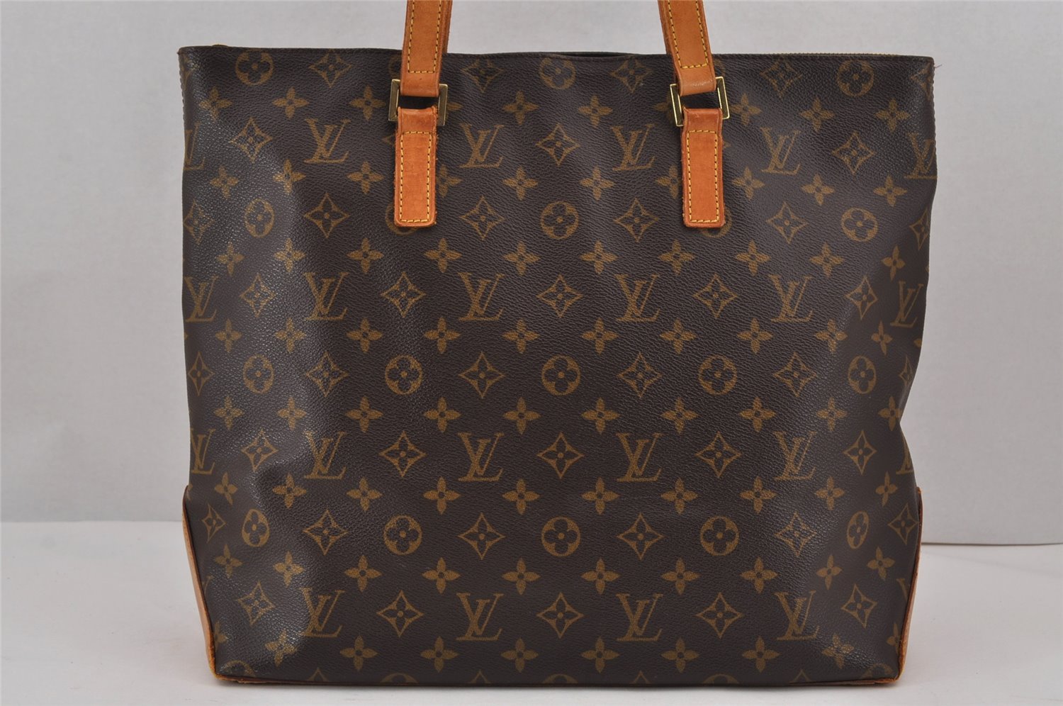 Authentic Louis Vuitton Monogram Cabas Mezzo Shoulder Tote Bag M51151 Junk 9034J