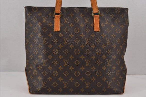 Authentic Louis Vuitton Monogram Cabas Mezzo Shoulder Tote Bag M51151 Junk 9034J