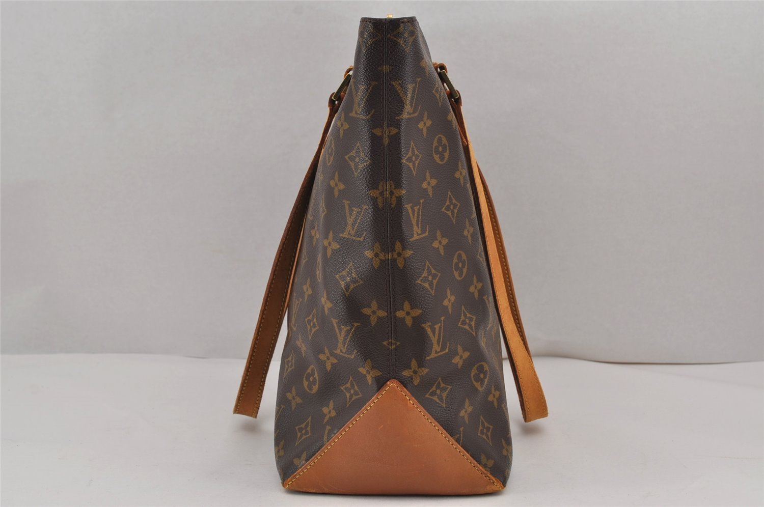 Authentic Louis Vuitton Monogram Cabas Mezzo Shoulder Tote Bag M51151 Junk 9034J