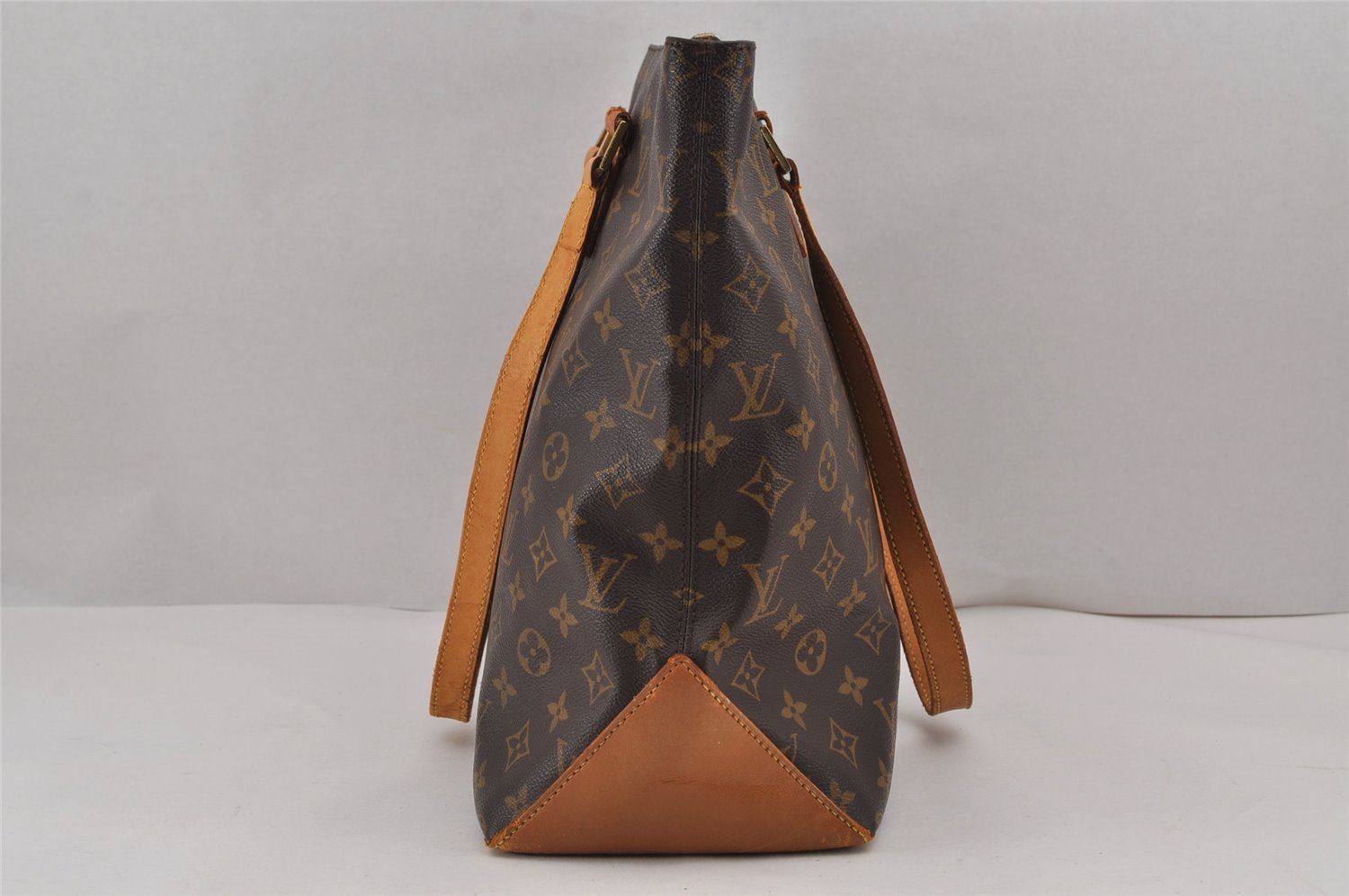 Authentic Louis Vuitton Monogram Cabas Mezzo Shoulder Tote Bag M51151 Junk 9034J