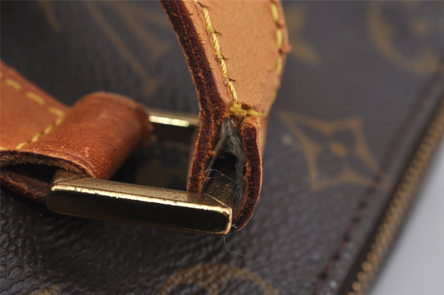 Authentic Louis Vuitton Monogram Cabas Mezzo Shoulder Tote Bag M51151 Junk 9034J