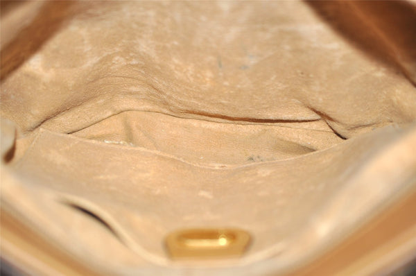 Authentic GUCCI Micro GG PVC Leather Shoulder Cross Bag Brown Junk 9035I