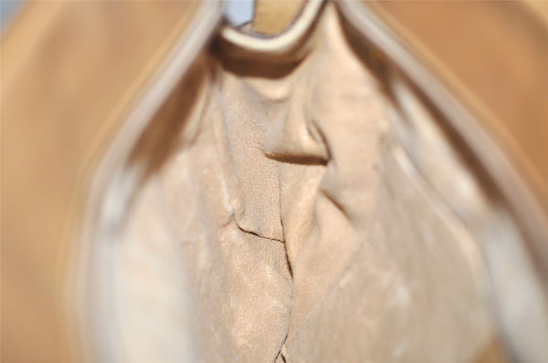 Authentic GUCCI Micro GG PVC Leather Shoulder Cross Bag Brown Junk 9035I