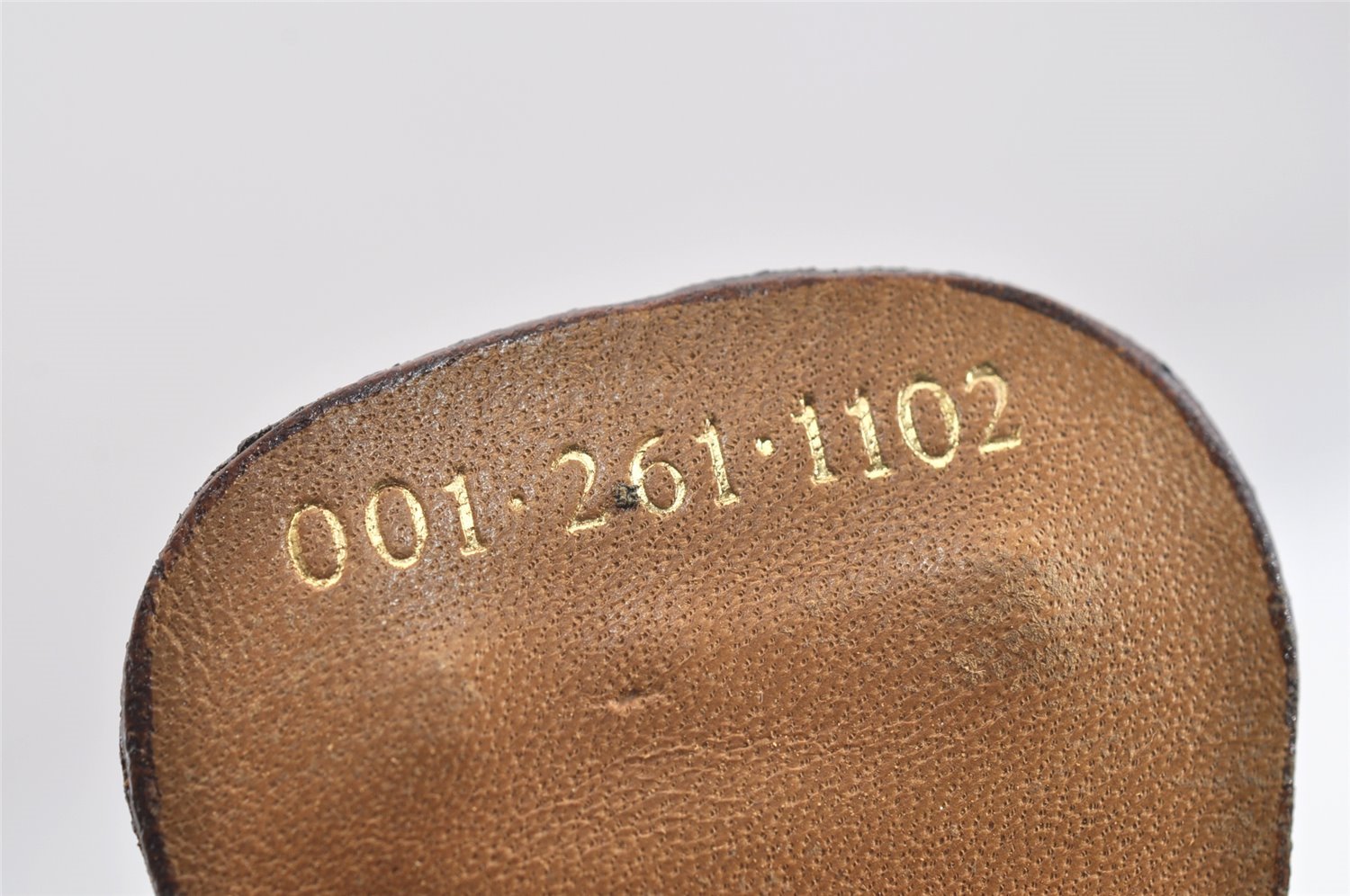 Authentic GUCCI Micro GG PVC Leather Shoulder Cross Bag Brown Junk 9035I