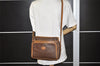 Authentic GUCCI Micro GG PVC Leather Shoulder Cross Bag Brown Junk 9035I