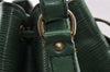 Authentic Louis Vuitton Epi Noe Shoulder Drawstring Bag Green M44004 LV 9036I