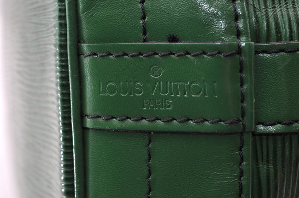Authentic Louis Vuitton Epi Noe Shoulder Drawstring Bag Green M44004 LV 9036I