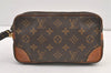 Authentic Louis Vuitton Monogram Marly Dragonne PM M51827 Clutch Hand Bag 9036J