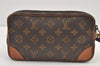 Authentic Louis Vuitton Monogram Marly Dragonne PM M51827 Clutch Hand Bag 9036J