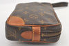 Authentic Louis Vuitton Monogram Marly Dragonne PM M51827 Clutch Hand Bag 9036J