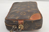 Authentic Louis Vuitton Monogram Marly Dragonne PM M51827 Clutch Hand Bag 9036J