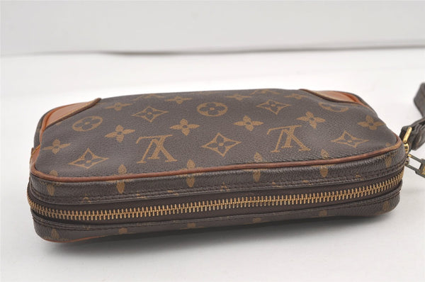 Authentic Louis Vuitton Monogram Marly Dragonne PM M51827 Clutch Hand Bag 9036J