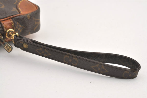 Authentic Louis Vuitton Monogram Marly Dragonne PM M51827 Clutch Hand Bag 9036J