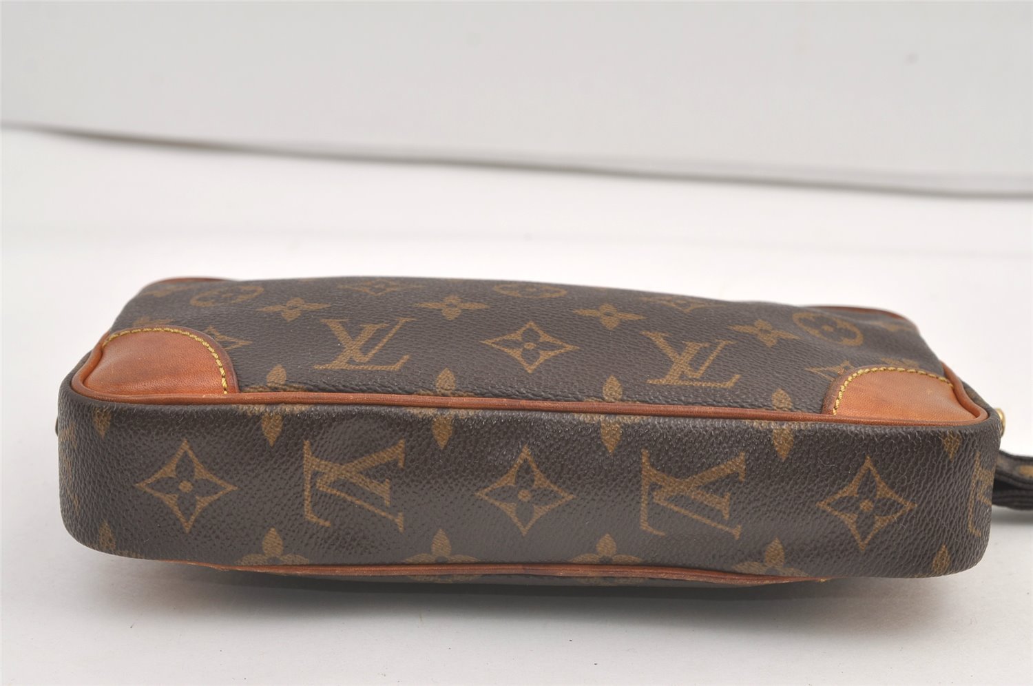 Authentic Louis Vuitton Monogram Marly Dragonne PM M51827 Clutch Hand Bag 9036J