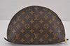 Auth Louis Vuitton Monogram Trousse Demi Ronde 23 Pouch M47520 Junk 9038J