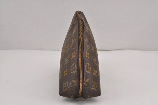 Auth Louis Vuitton Monogram Trousse Demi Ronde 23 Pouch M47520 Junk 9038J