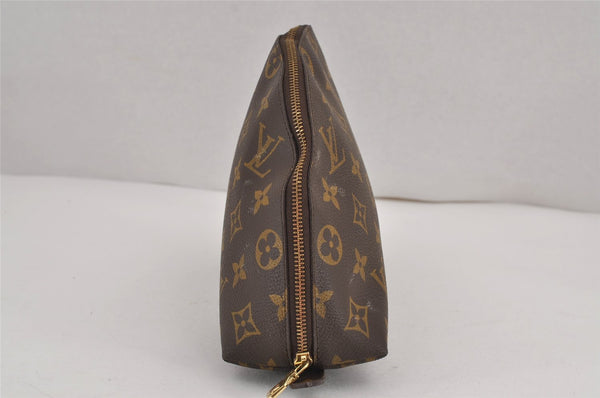 Auth Louis Vuitton Monogram Trousse Demi Ronde 23 Pouch M47520 Junk 9038J