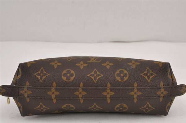 Auth Louis Vuitton Monogram Trousse Demi Ronde 23 Pouch M47520 Junk 9038J