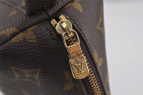 Auth Louis Vuitton Monogram Trousse Demi Ronde 23 Pouch M47520 Junk 9038J