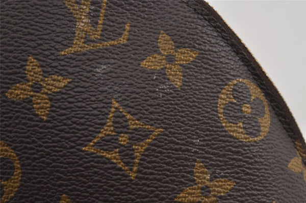 Auth Louis Vuitton Monogram Trousse Demi Ronde 23 Pouch M47520 Junk 9038J