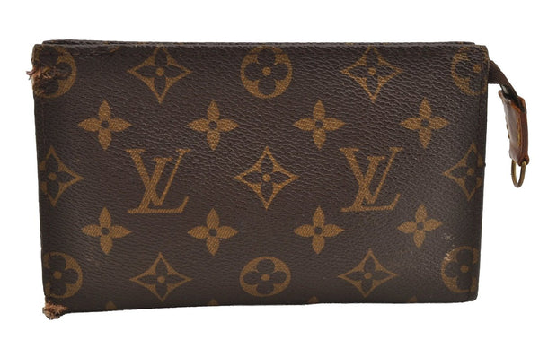 Authentic Louis Vuitton Monogram Pouch For Bucket PM LV Junk 9039I