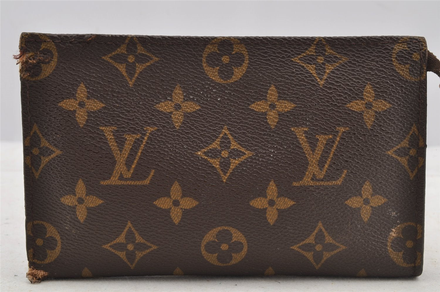 Authentic Louis Vuitton Monogram Pouch For Bucket PM LV Junk 9039I