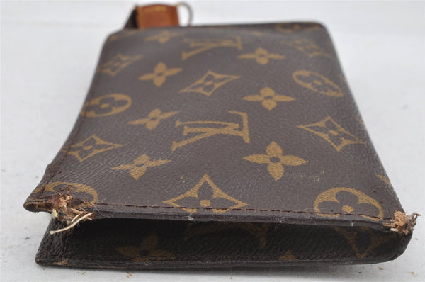 Authentic Louis Vuitton Monogram Pouch For Bucket PM LV Junk 9039I