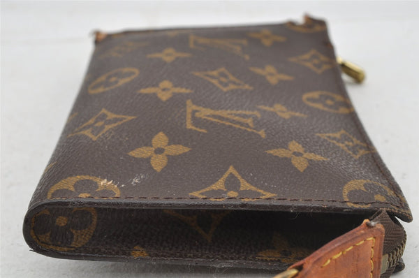 Authentic Louis Vuitton Monogram Pouch For Bucket PM LV Junk 9039I