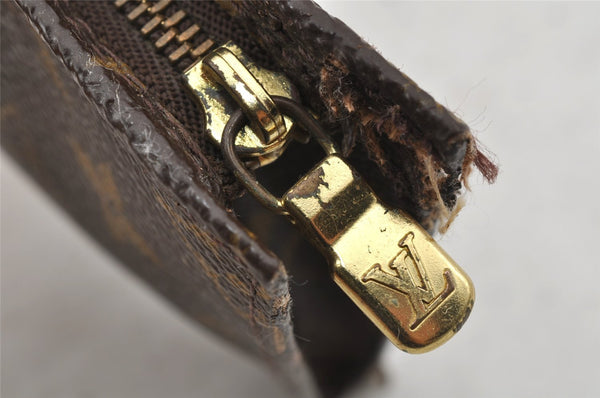 Authentic Louis Vuitton Monogram Pouch For Bucket PM LV Junk 9039I