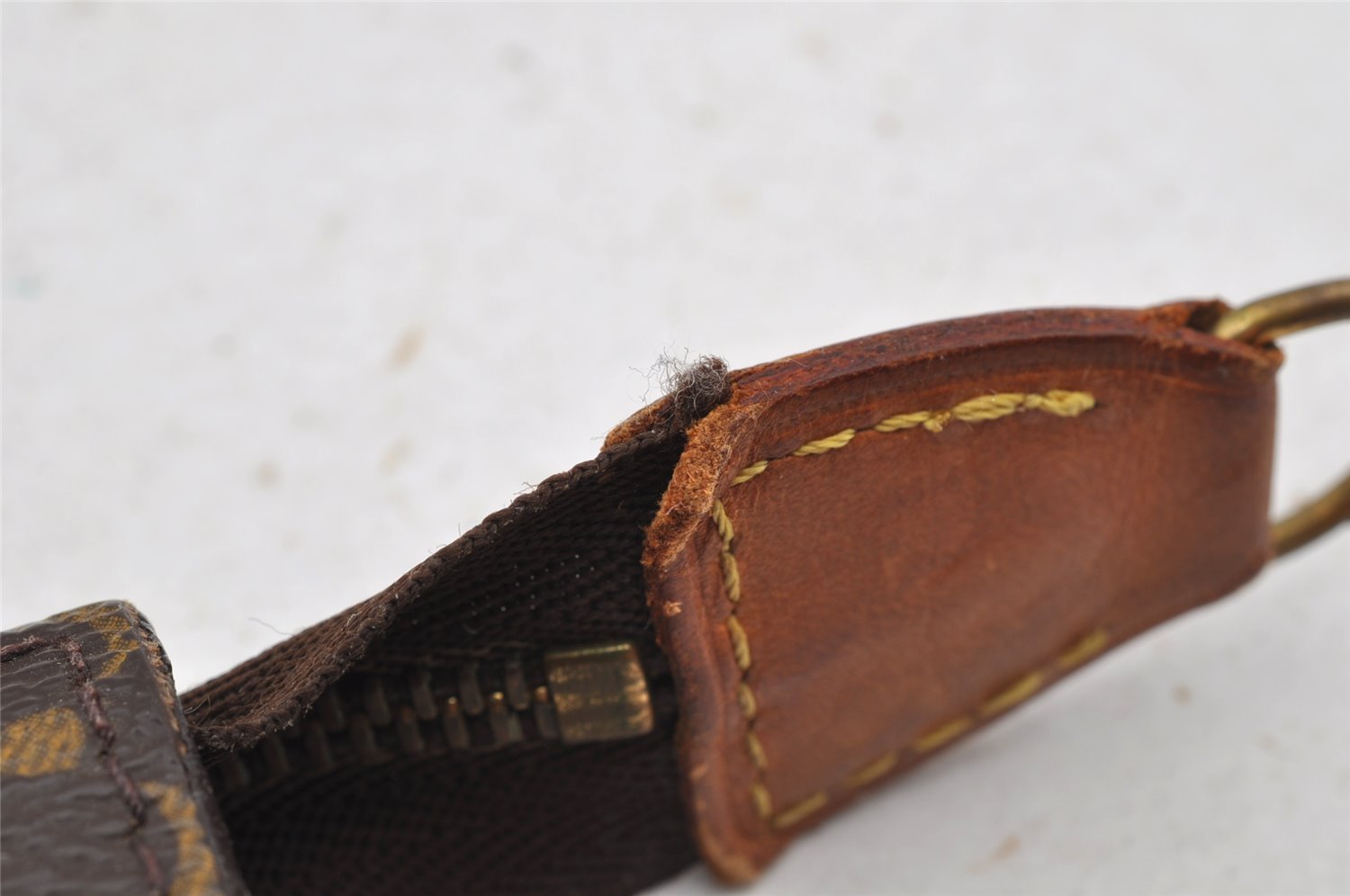 Authentic Louis Vuitton Monogram Pouch For Bucket PM LV Junk 9039I