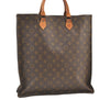 Authentic Louis Vuitton Monogram Sac Plat Hand Tote Bag Old Model LV Junk 9039J