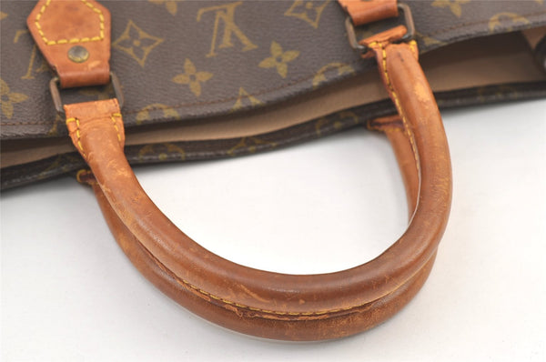 Authentic Louis Vuitton Monogram Sac Plat Hand Tote Bag Old Model LV Junk 9039J