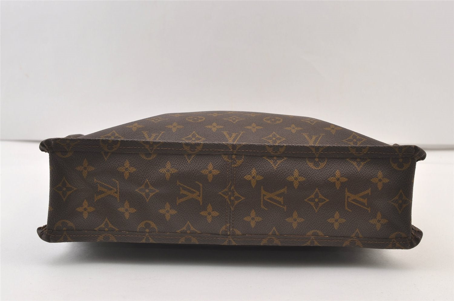 Authentic Louis Vuitton Monogram Sac Plat Hand Tote Bag Old Model LV Junk 9039J