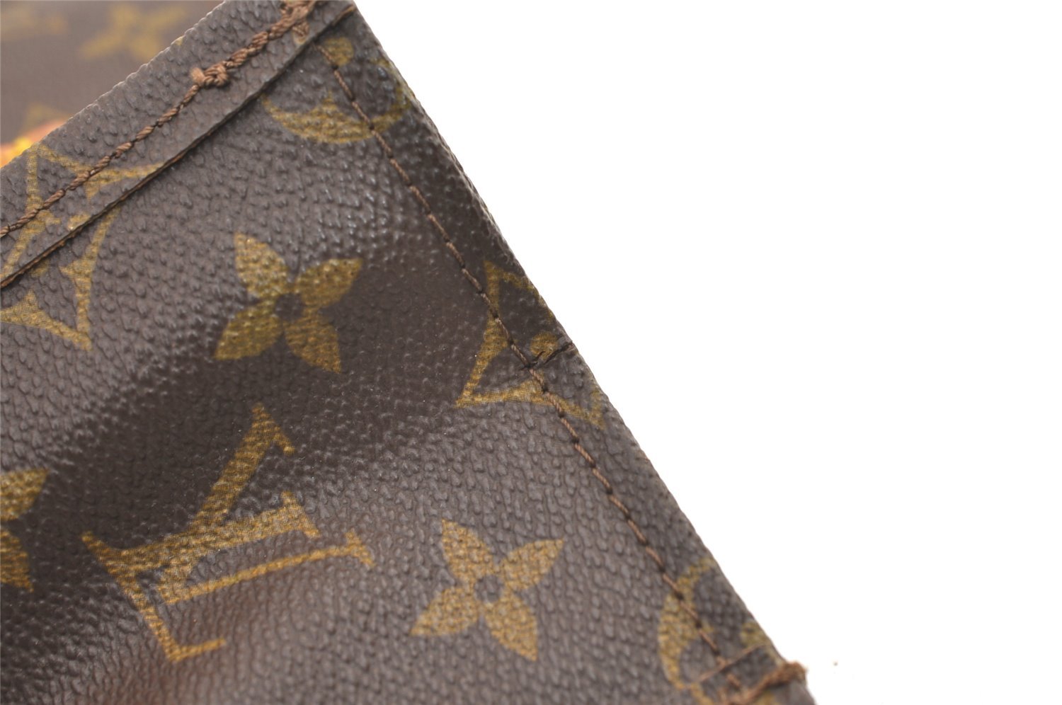 Authentic Louis Vuitton Monogram Sac Plat Hand Tote Bag Old Model LV Junk 9039J