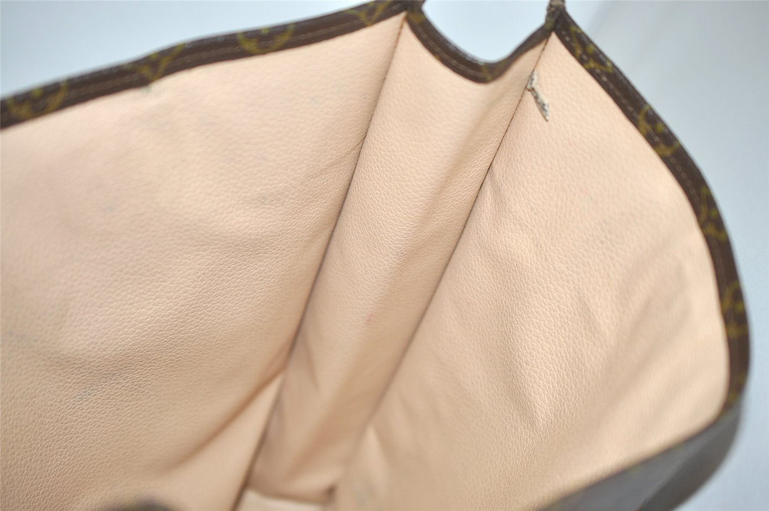 Authentic Louis Vuitton Monogram Sac Plat Hand Tote Bag Old Model LV Junk 9039J