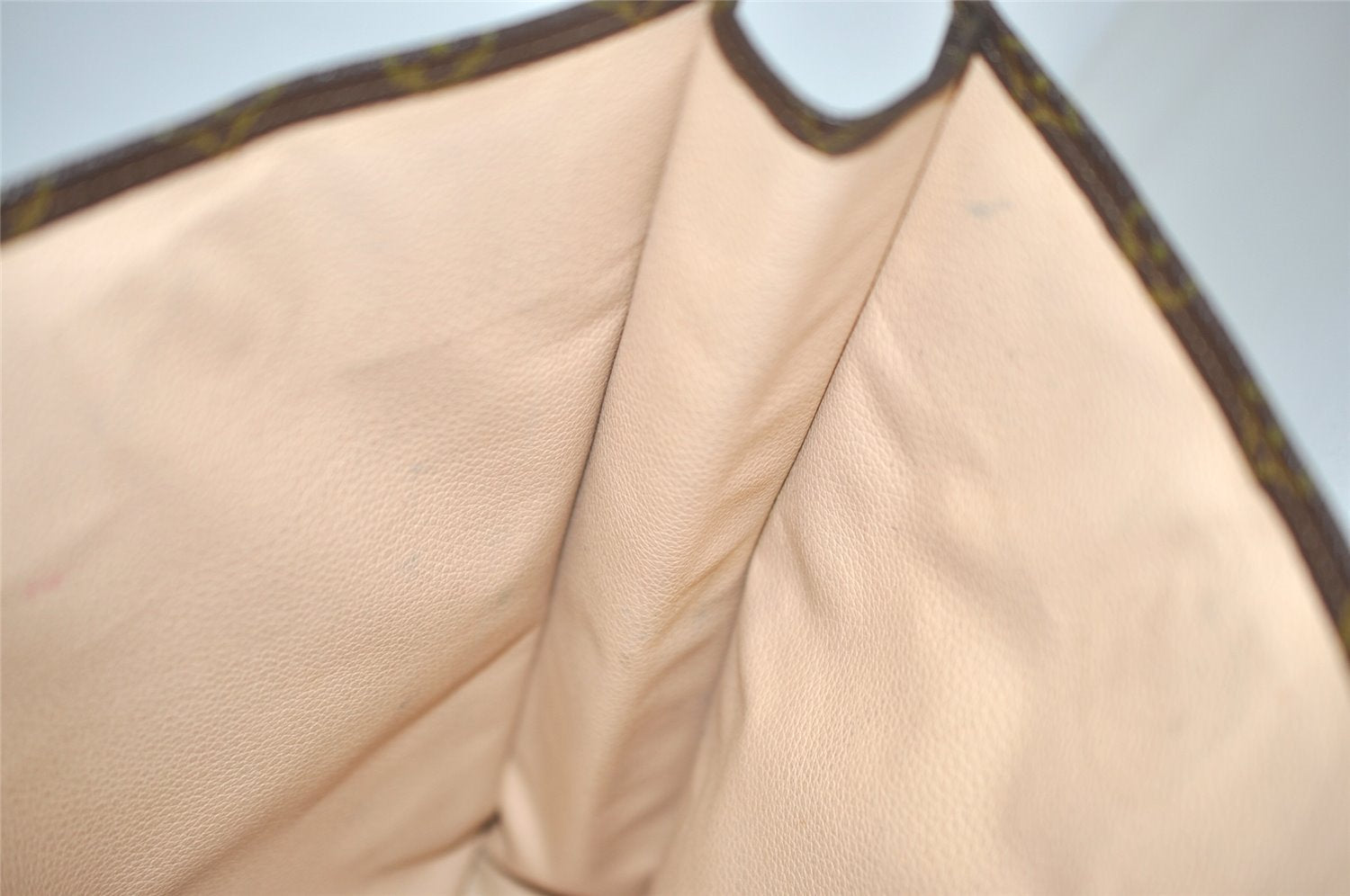 Authentic Louis Vuitton Monogram Sac Plat Hand Tote Bag Old Model LV Junk 9039J