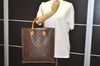 Authentic Louis Vuitton Monogram Sac Plat Hand Tote Bag Old Model LV Junk 9039J