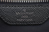 Authentic Louis Vuitton Taiga Roman PM Shoulder Cross Bag Black M32852 LV 9041J