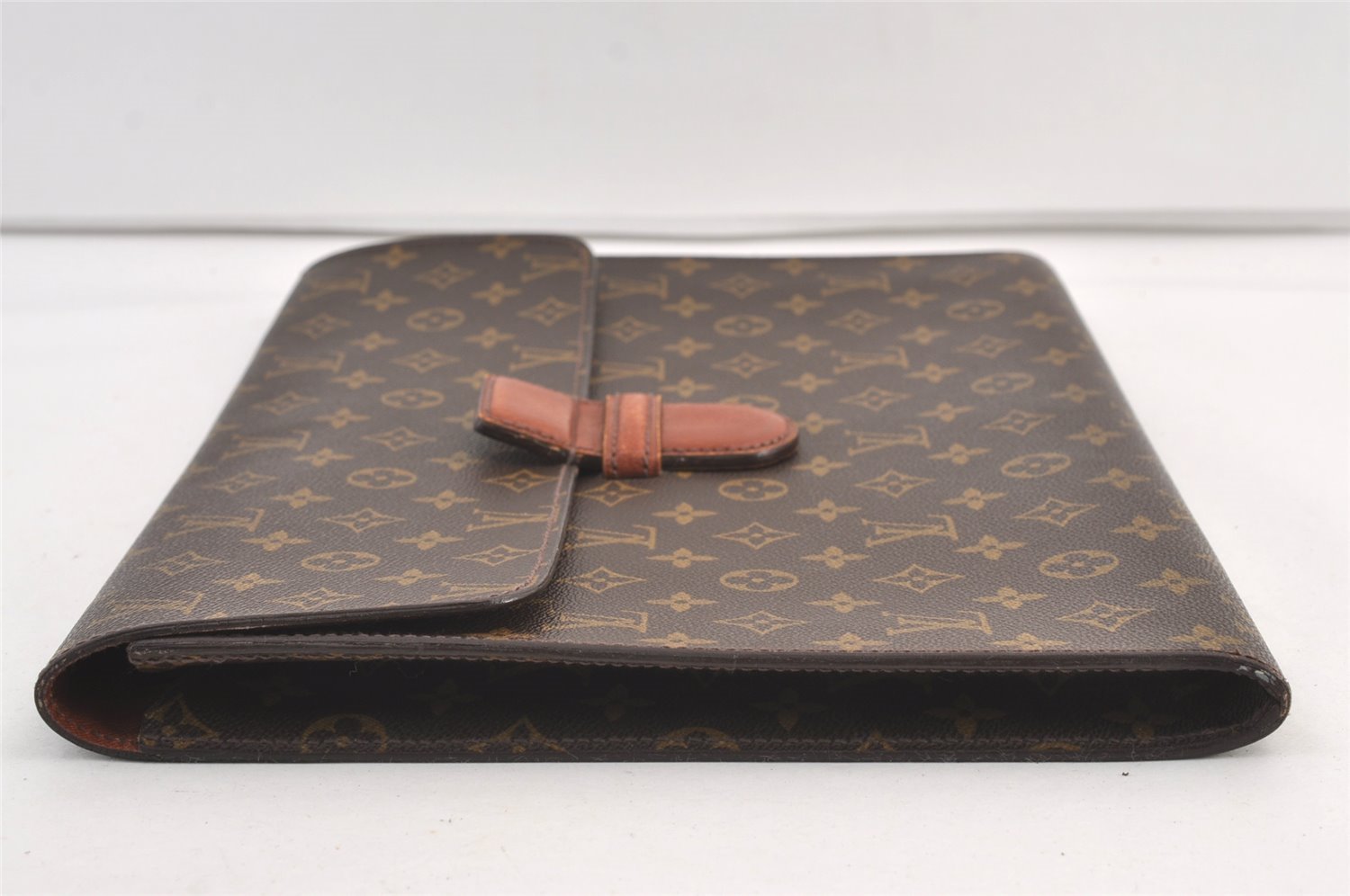 Authentic Louis Vuitton Monogram Poche Ministre Document Case M53445 LV 9042J