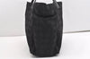 Authentic CHANEL New Travel Line Shoulder Tote Bag Nylon Leather Black 9043I