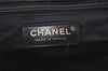 Authentic CHANEL New Travel Line Shoulder Tote Bag Nylon Leather Black 9043I