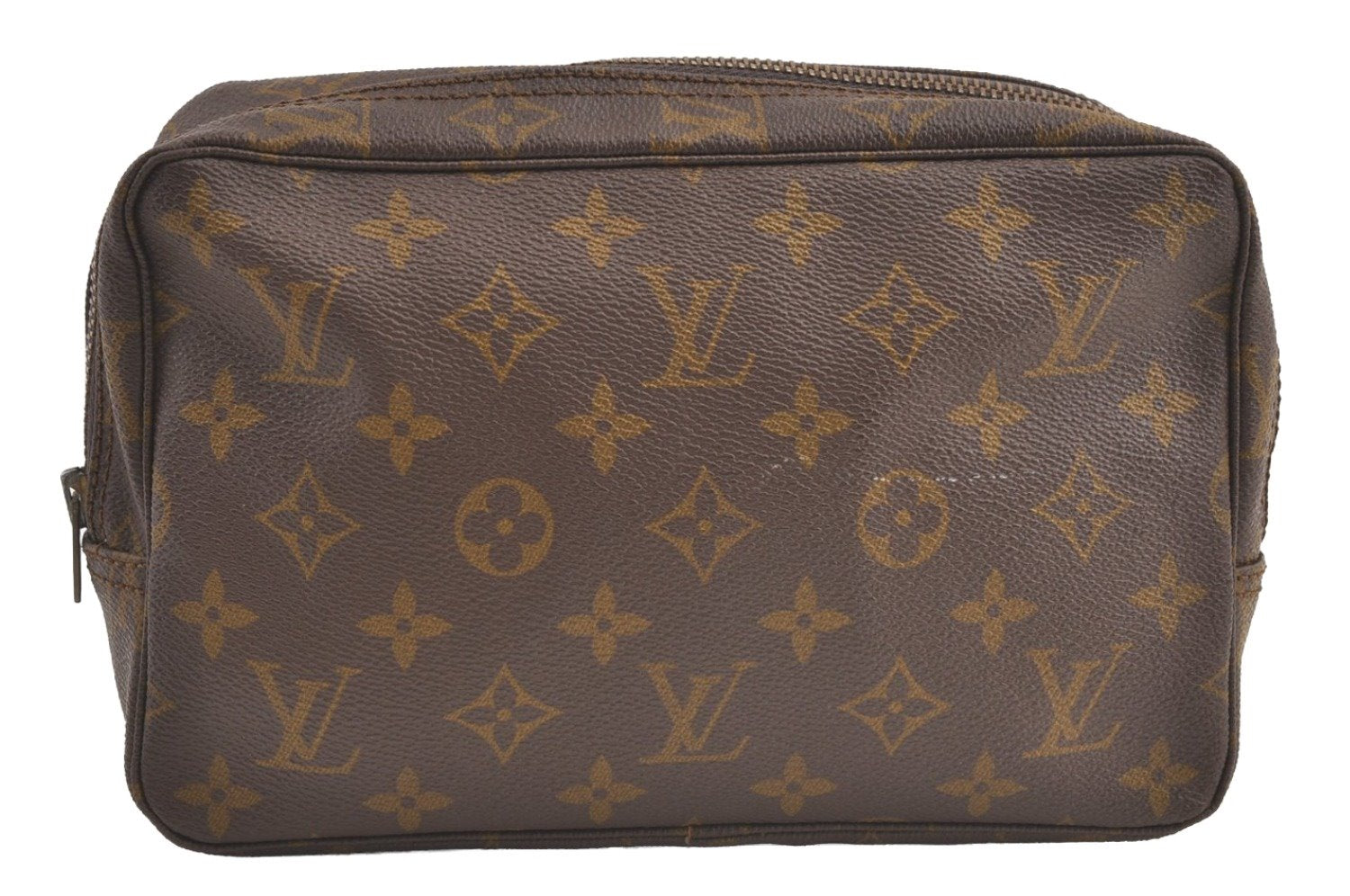 Auth Louis Vuitton Monogram Trousse Toilette 23 Clutch Hand Bag Old Model 9043J