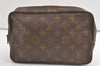 Auth Louis Vuitton Monogram Trousse Toilette 23 Clutch Hand Bag Old Model 9043J