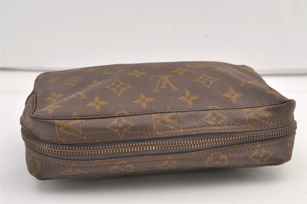 Auth Louis Vuitton Monogram Trousse Toilette 23 Clutch Hand Bag Old Model 9043J