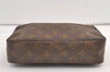 Auth Louis Vuitton Monogram Trousse Toilette 23 Clutch Hand Bag Old Model 9043J