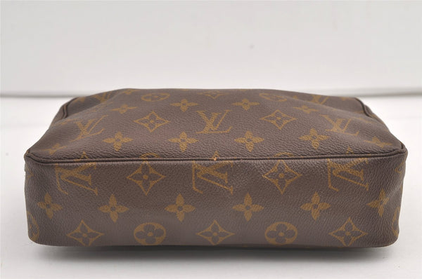 Auth Louis Vuitton Monogram Trousse Toilette 23 Clutch Hand Bag Old Model 9043J