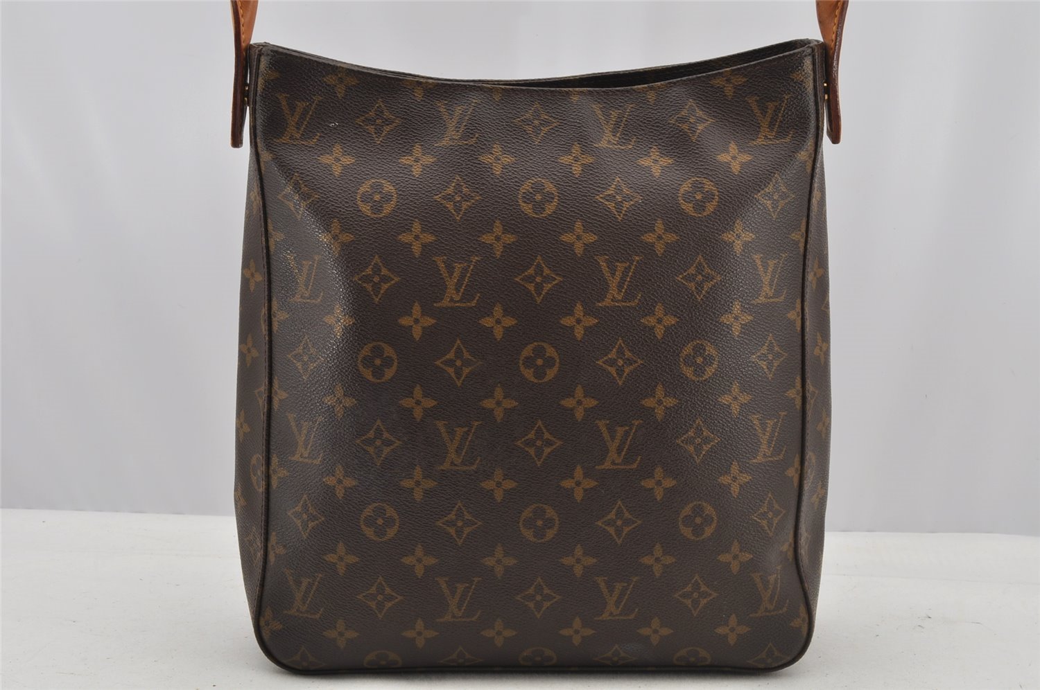 Authentic Louis Vuitton Monogram Looping GM Shoulder Bag M51145 LV Junk 9044I
