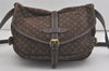 Auth Louis Vuitton Monogram Mini Lin Saumur 30 Shoulder Bag M95227 Brown 9045I